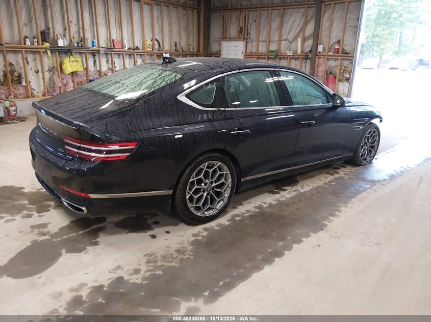 Vin: kmtgb4sc0mu046192, lot: 46739382, genesis g80 2.5t awd 20214