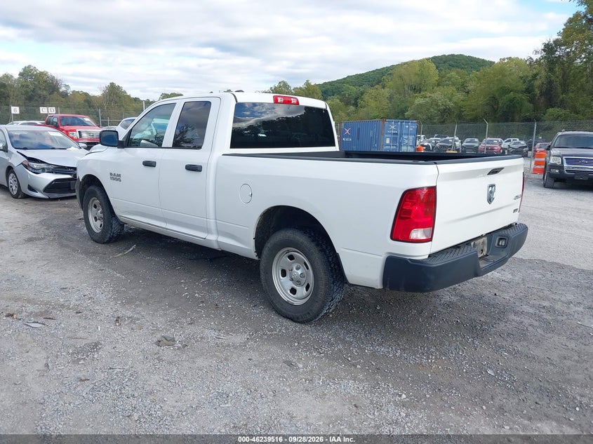 Vin: 1c6rr7fg6hs610342, lot: 46739510, ram 1500 tradesman  4x4 6'4 box 20173