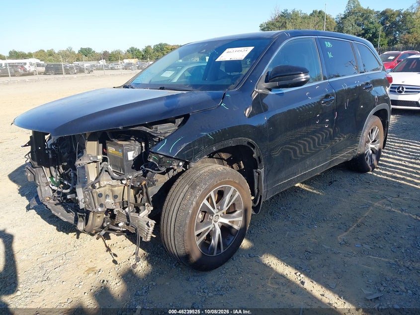 Vin: 5tdbzrfh9hs471072, lot: 46739519, toyota highlander le 20172