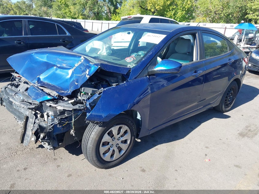 2015 Hyundai Accent Gls, Удар спереди, IAAI, VIN KMHCT4AE1FU832059 — фото 2