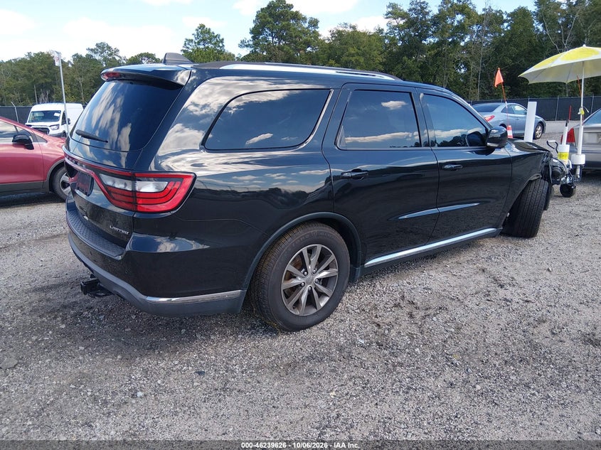 Vin: 1c4rdhdg6gc402874, lot: 46739620, dodge durango limited 20164