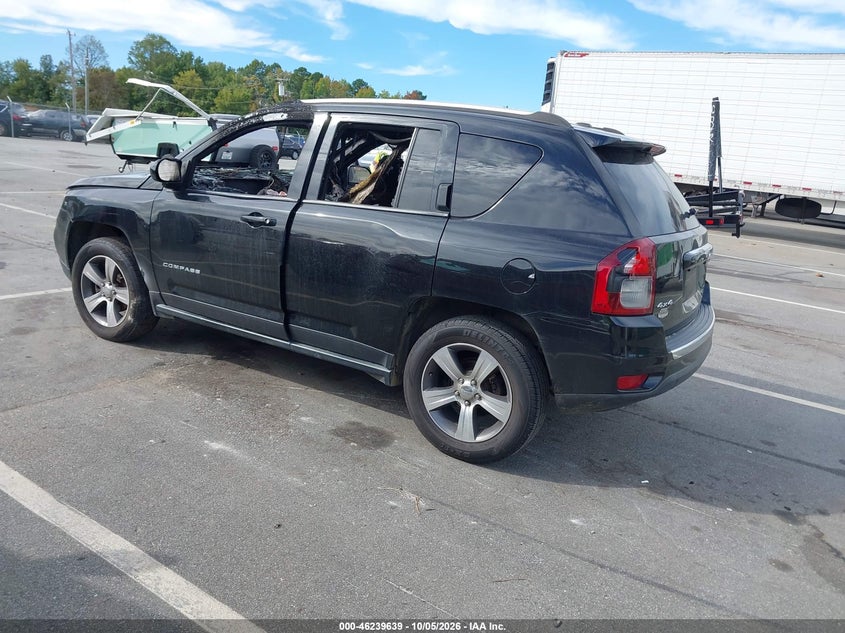 Vin: 1c4njdeb2hd177478, lot: 46739633, jeep compass high altitude 4x4 20173