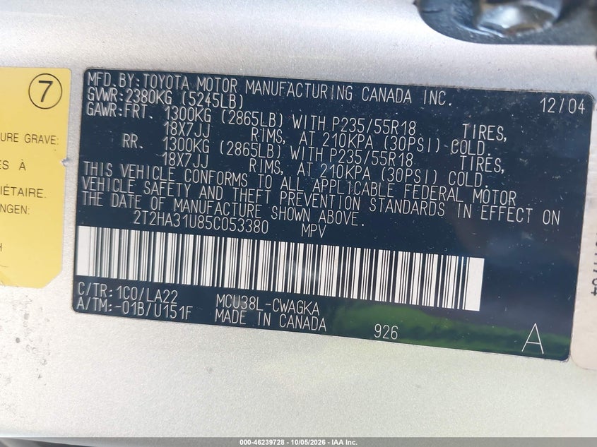 2005 LEXUS RX 330 · Фото 9