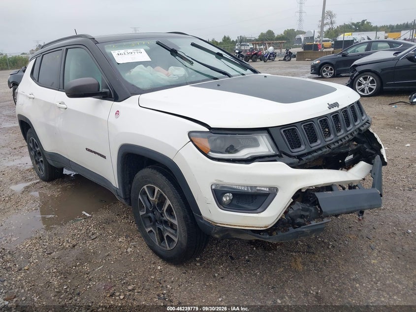 Vin: 3c4njddb3kt592957, lot: 46739773, jeep compass trailhawk 4x4 20191