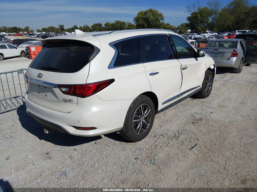 Vin: 5n1dl0mmxkc529359, lot: 46739878, infiniti qx60 luxe 20194
