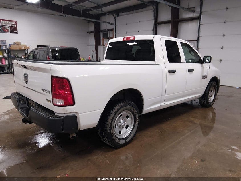 Vin: 1c6rr7fg9hs605684, lot: 46739894, ram 1500 tradesman  4x4 6'4 box 20174