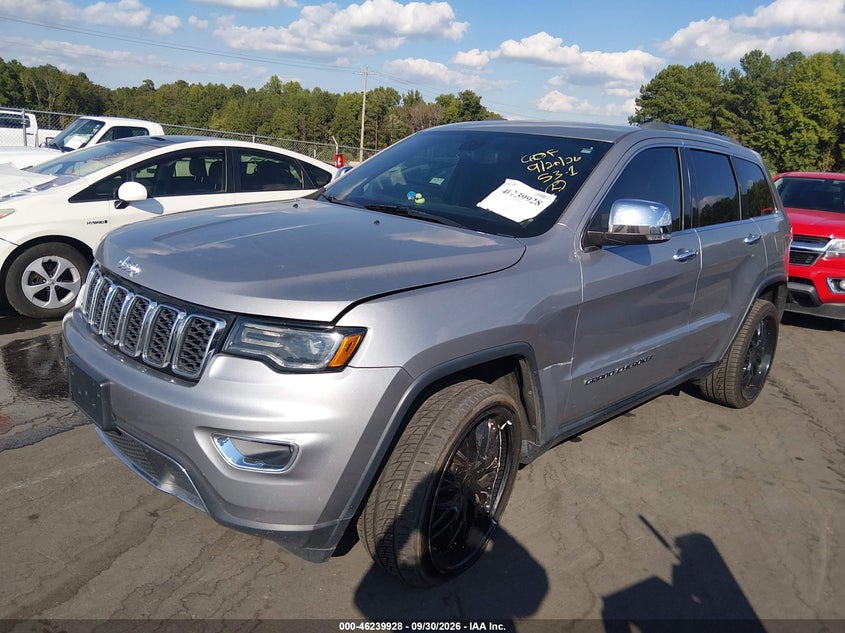 Vin: 1c4rjebg8kc544291, lot: 46739922, jeep grand cherokee limited 4x2 20192