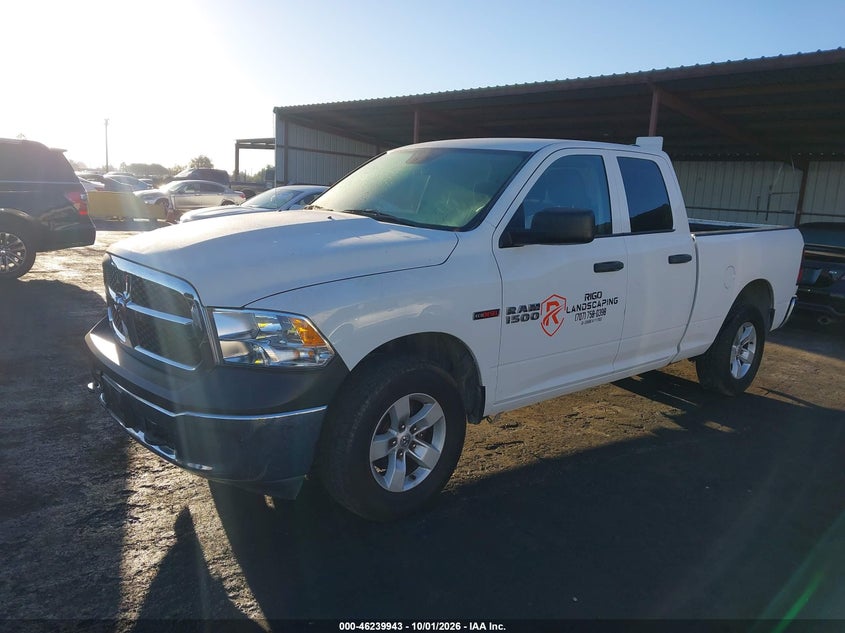 2017 Ram 1500 Tradesman 4X4 6'4 Box, По кругу, IAAI, VIN 1C6RR7FM7HS517934 — фото 2