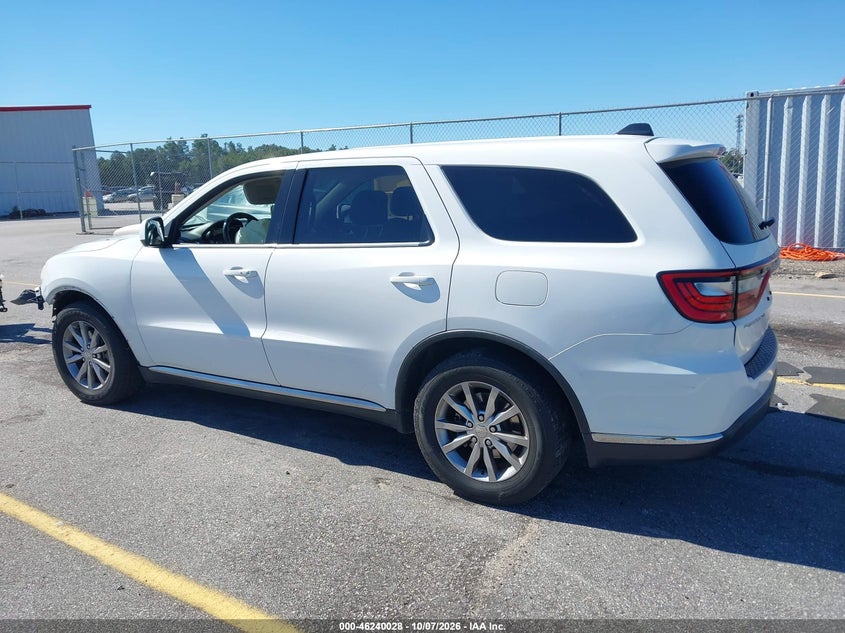 Vin: 1c4rdhag0jc413087, lot: 46740022, dodge durango sxt rwd 20183