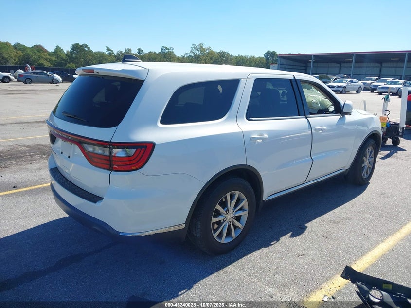 Vin: 1c4rdhag0jc413087, lot: 46740022, dodge durango sxt rwd 20184