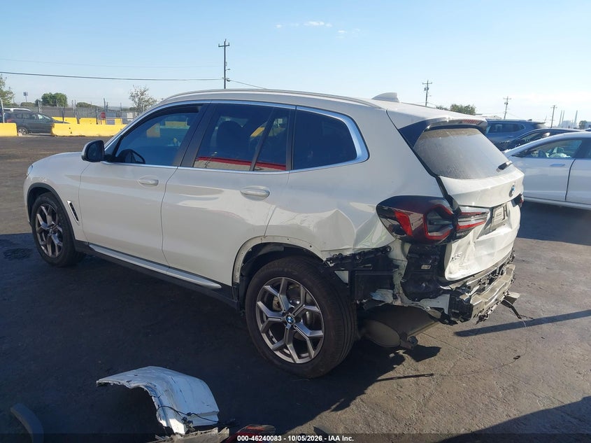 Vin: 5ux43dp01p9p56236, lot: 46740077, bmw x3 sdrive30i 20233