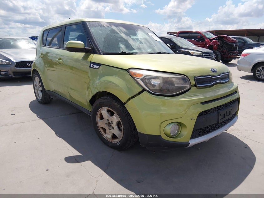 Vin: kndjp3a54j7896890, lot: 46740158, kia soul + 20181
