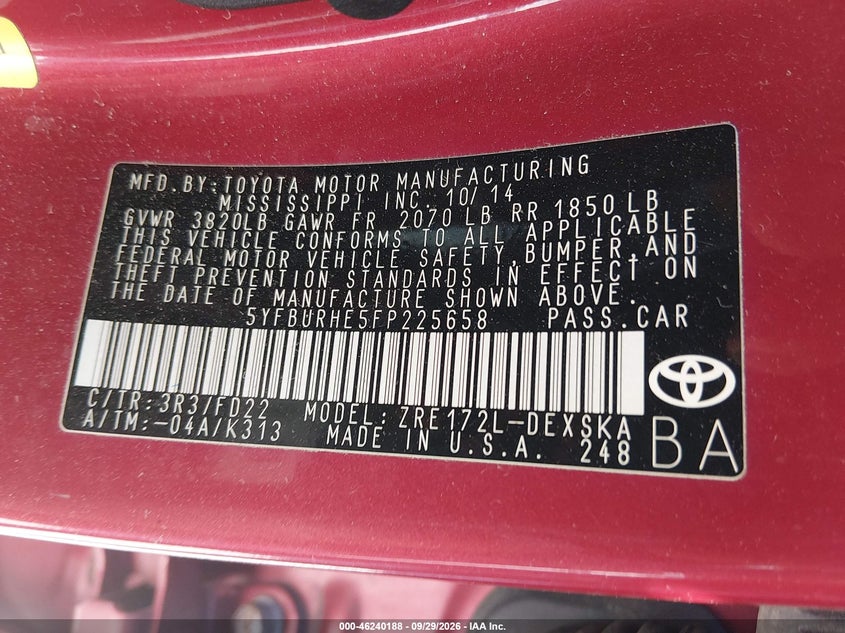 TOYOTA COROLLA - zdjęcie 9