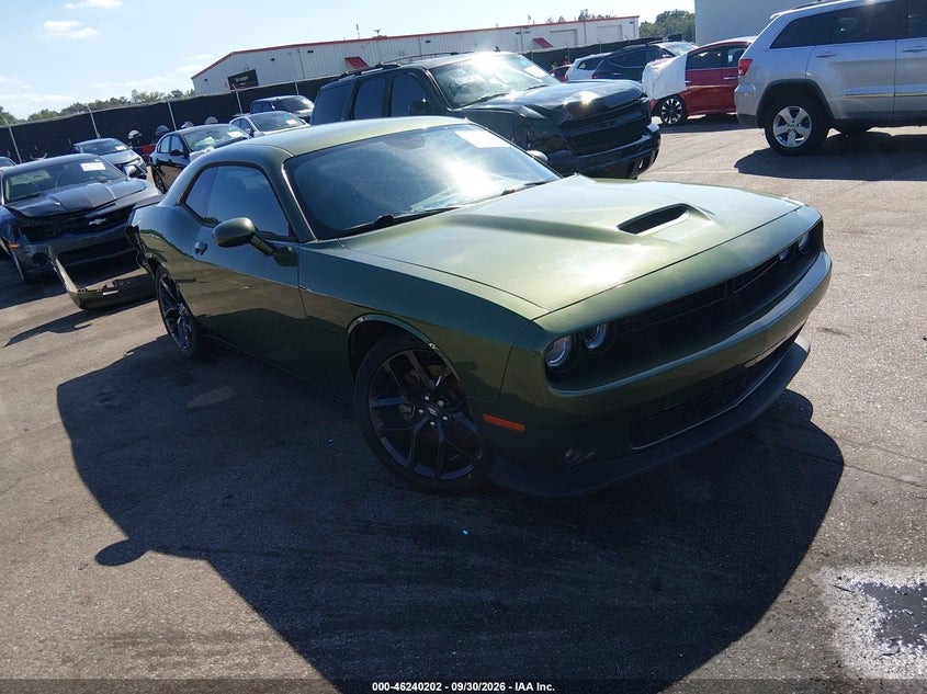 Vin: 2c3cdzbt3mh564521, lot: 46740196, dodge challenger r/t 20211