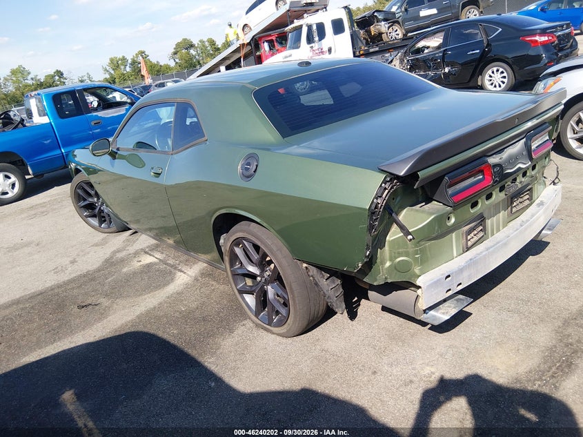 Vin: 2c3cdzbt3mh564521, lot: 46740196, dodge challenger r/t 20213