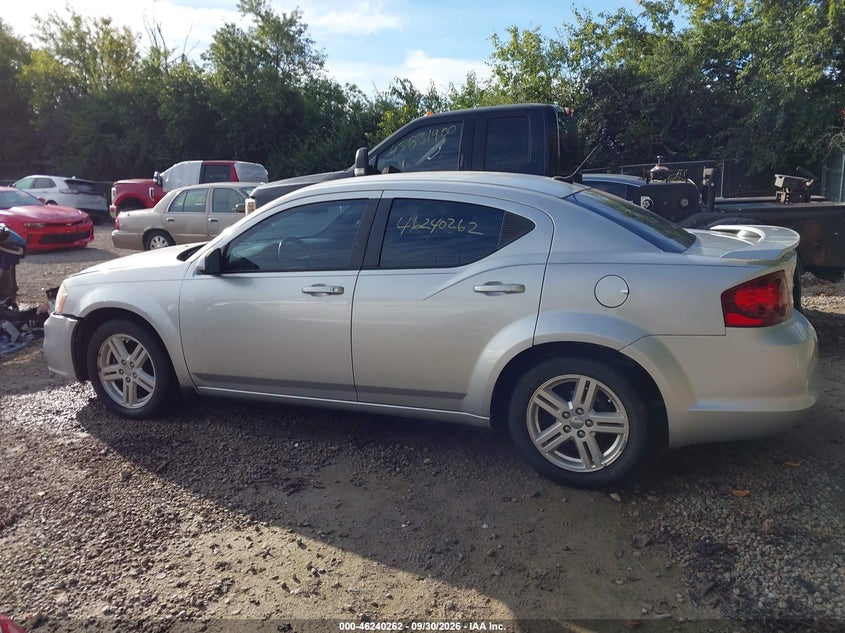 DODGE AVENGER 2012 VIN 1C3CDZCB1CN183326