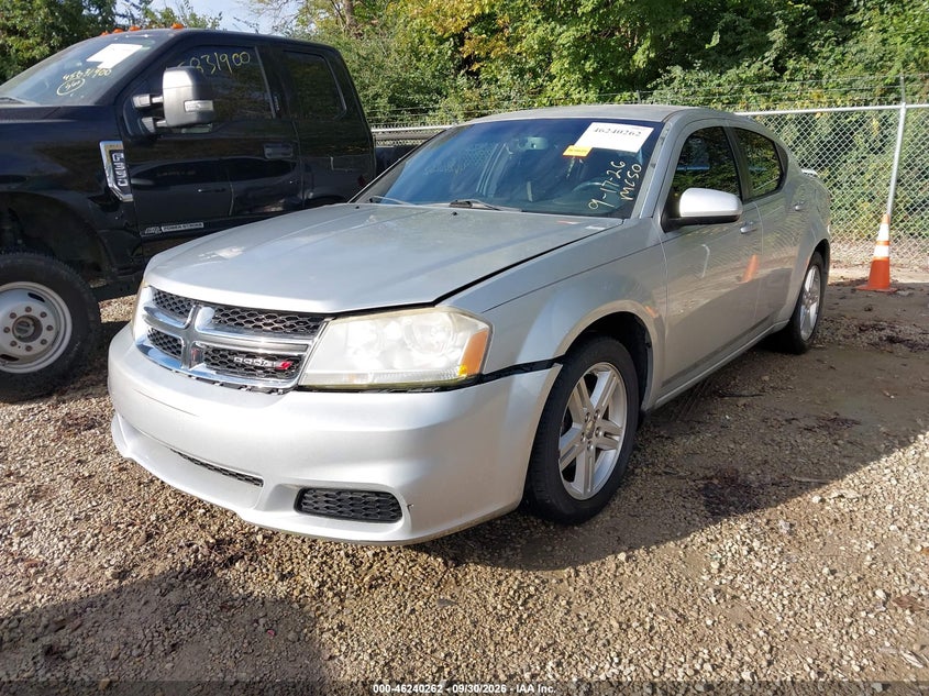 DODGE AVENGER 2012 VIN 1C3CDZCB1CN183326