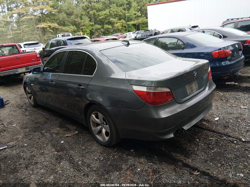 BMW 530I 2007 VIN WBANE73547CM58024