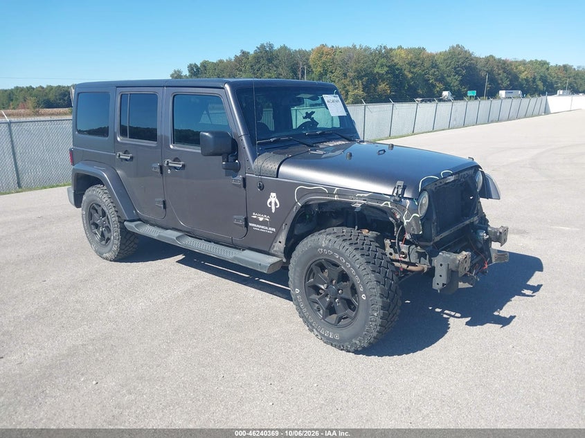 Vin: 1c4bjweg9gl216971, lot: 46740363, jeep wrangler unlimited sahara 20161