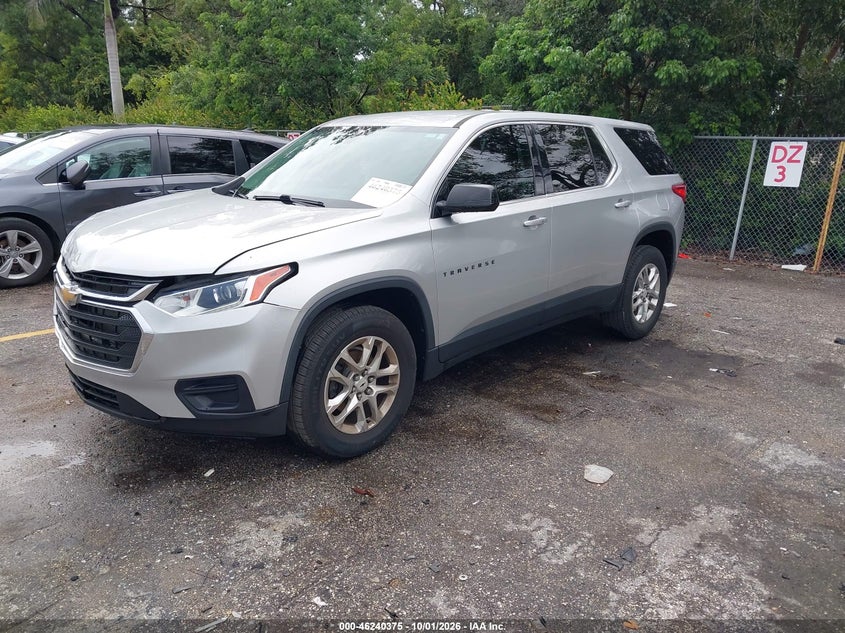 Vin: 1gnerfkw5lj237489, lot: 46740369, chevrolet traverse fwd ls 20202
