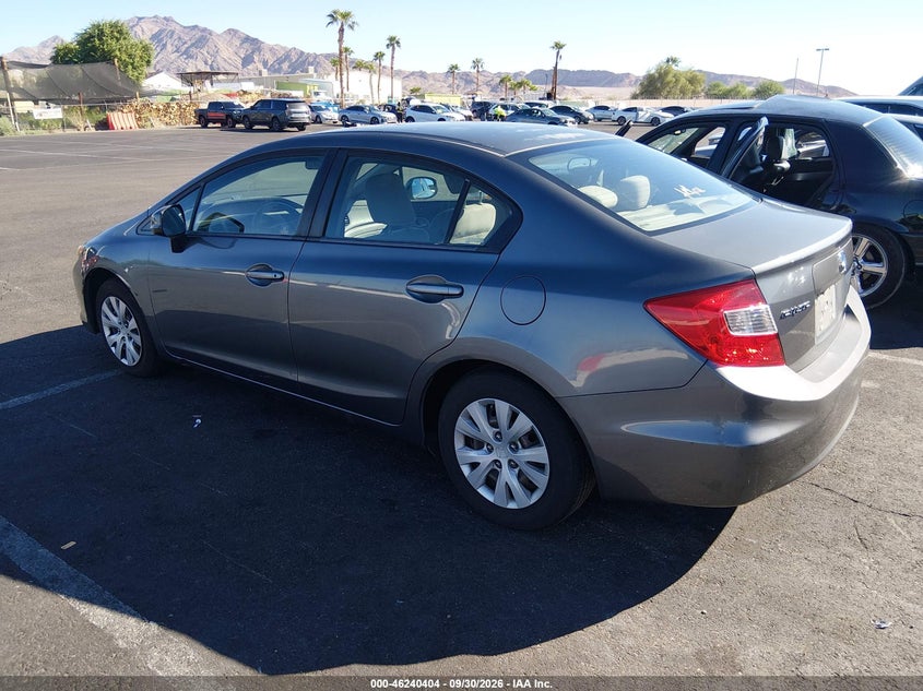 HONDA CIVIC 2012 VIN 19XFB2F57CE377004