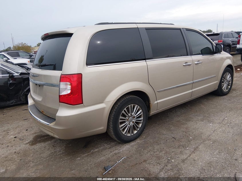 Vin: 2c4rc1cg6er413180, lot: 46740411, chrysler town & country touring-l 20144
