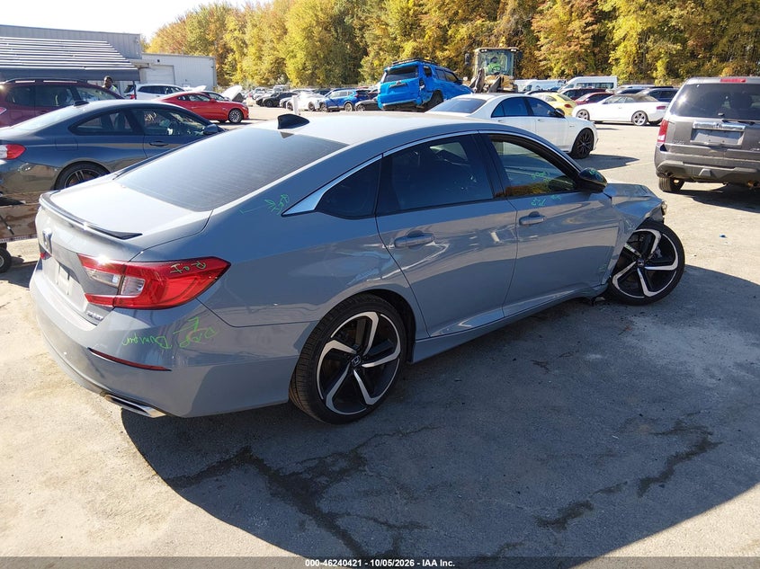 Vin: 1hgcv1f33na073727, lot: 46740415, honda accord sport 20224
