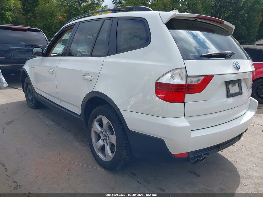 BMW X3 2008 VIN WBXPC93438WJ18029