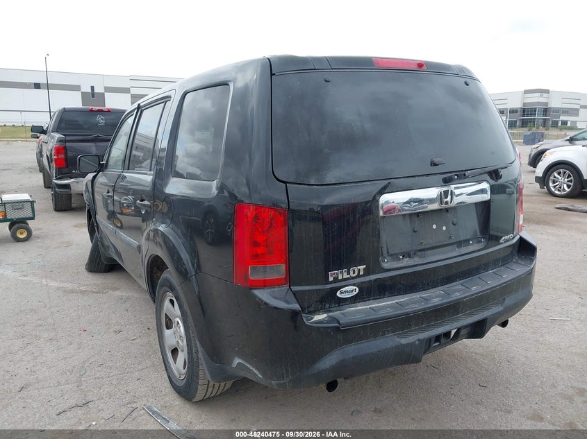 Vin: 5fnyf4h20eb034706, lot: 46740469, honda pilot lx 20143
