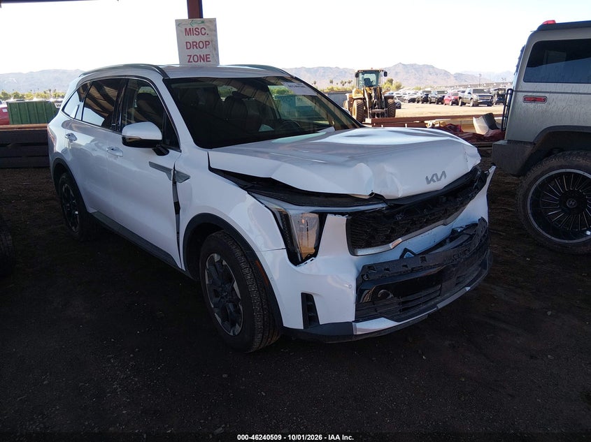 Vin: 5xyrl4jc5rg290130, lot: 46740503, kia sorento s 20241