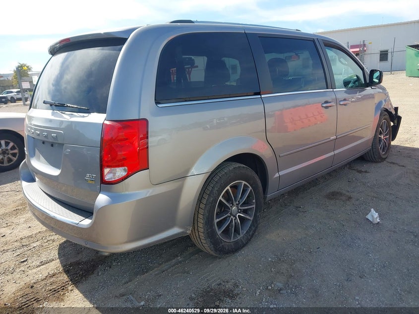 Vin: 2c4rdgcg9hr696405, lot: 46740523, dodge grand caravan sxt 20174