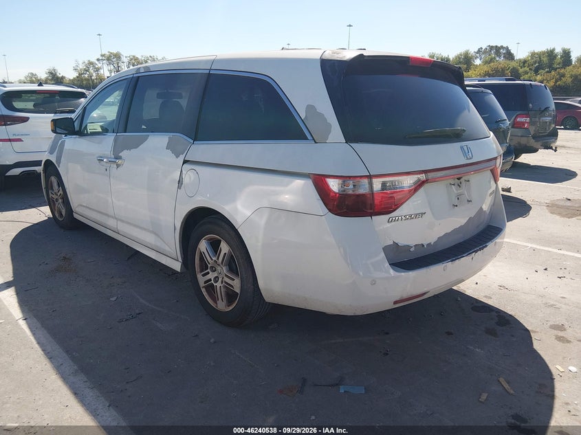 Vin: 5fnrl5h97cb057929, lot: 46740532, honda odyssey touring/touring elite 20123