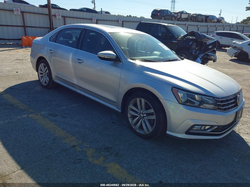 2016 Volkswagen Passat 1.8T Sel, Левый перёд, IAAI, VIN 1VWCS7A34GC028947