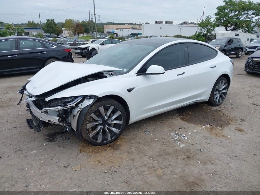 Vin: 5yj3e1eb4rf824242, lot: 46740595, tesla model 3 long range dual motor all-wheel drive 20242