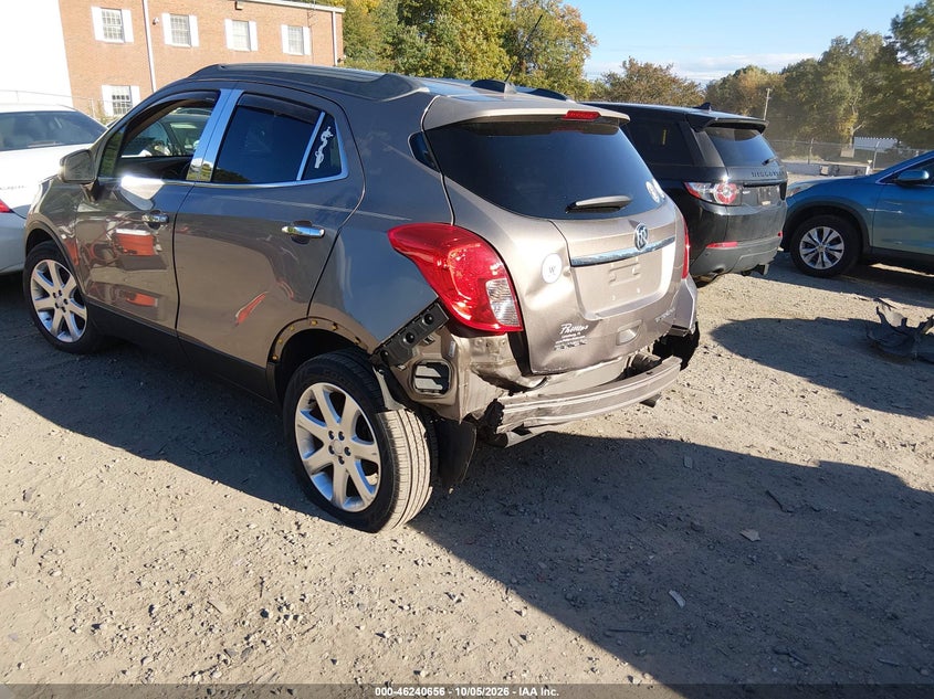 Vin: kl4cjdsb4fb160244, lot: 46740650, buick encore premium 20153