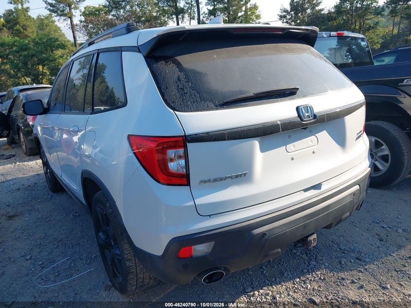 Vin: 5fnyf8h07mb015736, lot: 46740784, honda passport awd elite 20213