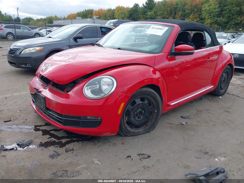 Vin: 3vw5p7at1dm813883, lot: 46740801, volkswagen beetle 2.5l 20132