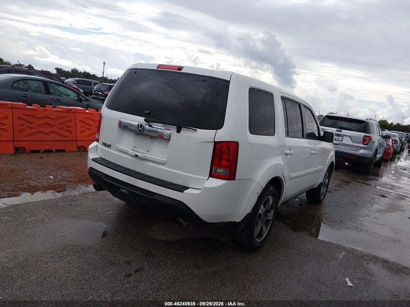 Vin: 5fnyf3h59eb011669, lot: 46740933, honda pilot ex-l 20144