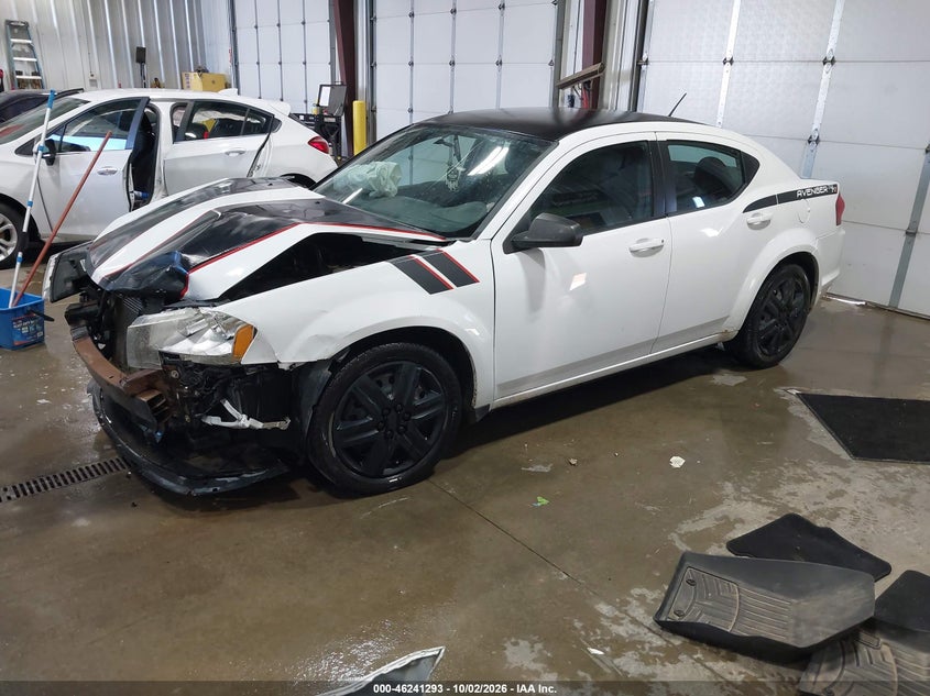 Vin: 1c3cdzabxdn700756, lot: 46741287, dodge avenger se 20132
