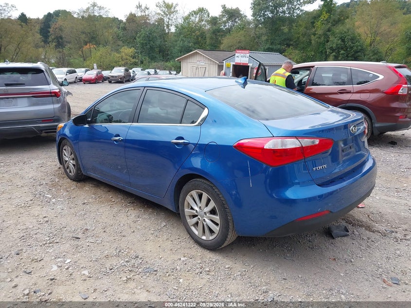 Vin: knafx4a89f5316121, lot: 46741316, kia forte ex 20153