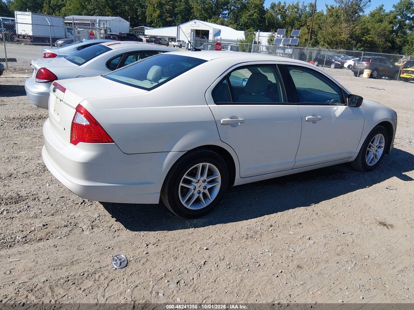 Vin: 3fahp0ga5cr122294, lot: 46741350, ford fusion s 20124