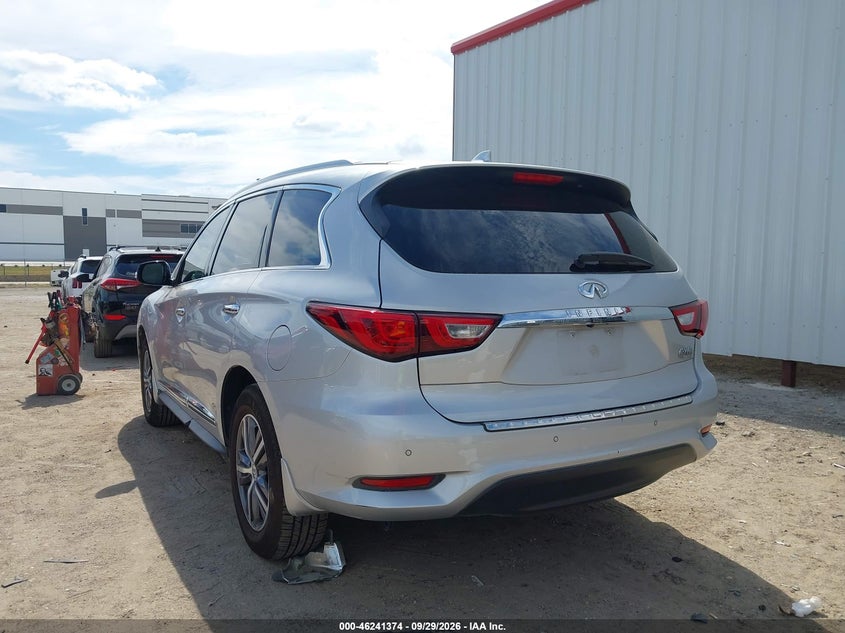 Vin: 5n1dl0mn9hc555212, lot: 46741368, infiniti qx60 20173