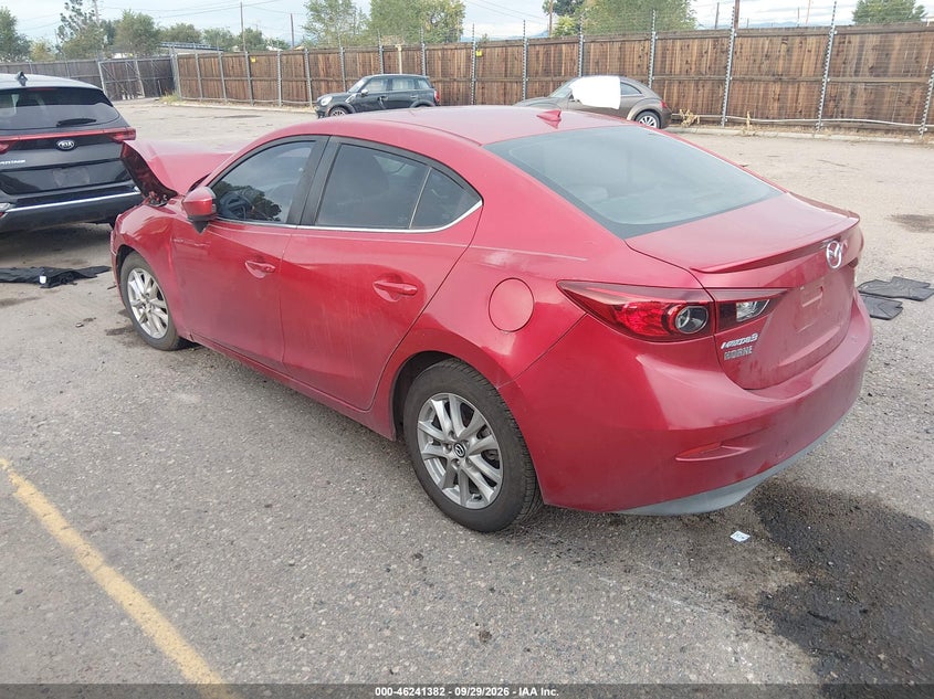 Vin: jm1bm1w78g1307573, lot: 46741376, mazda mazda3 i touring 20163