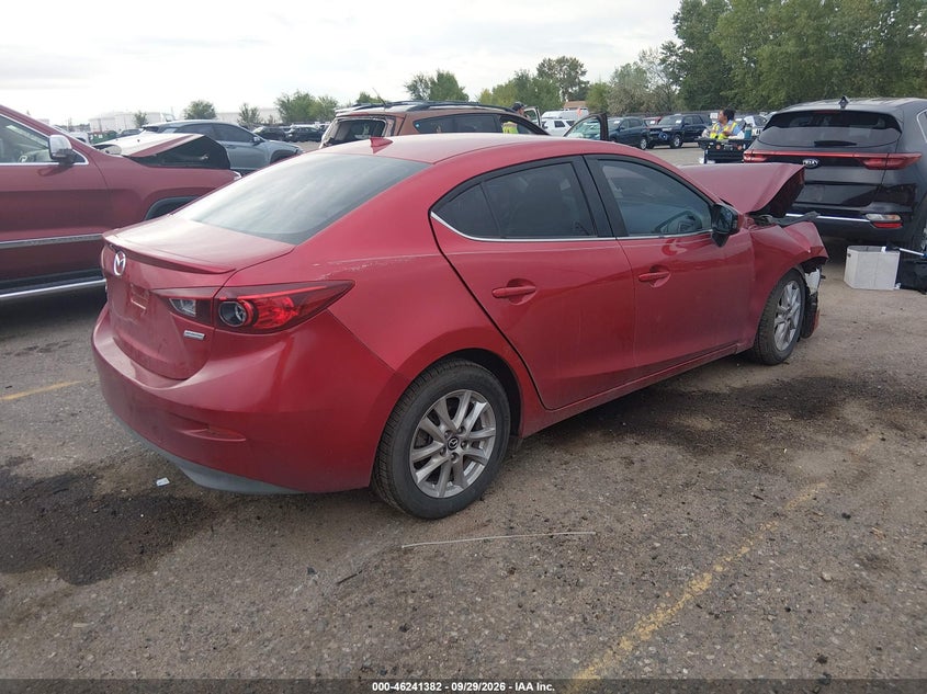 Vin: jm1bm1w78g1307573, lot: 46741376, mazda mazda3 i touring 20164