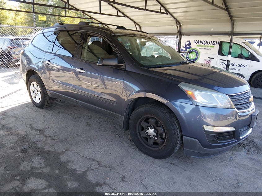 Vin: 1gnkvfkd9ej104847, lot: 46741415, chevrolet traverse ls 20141