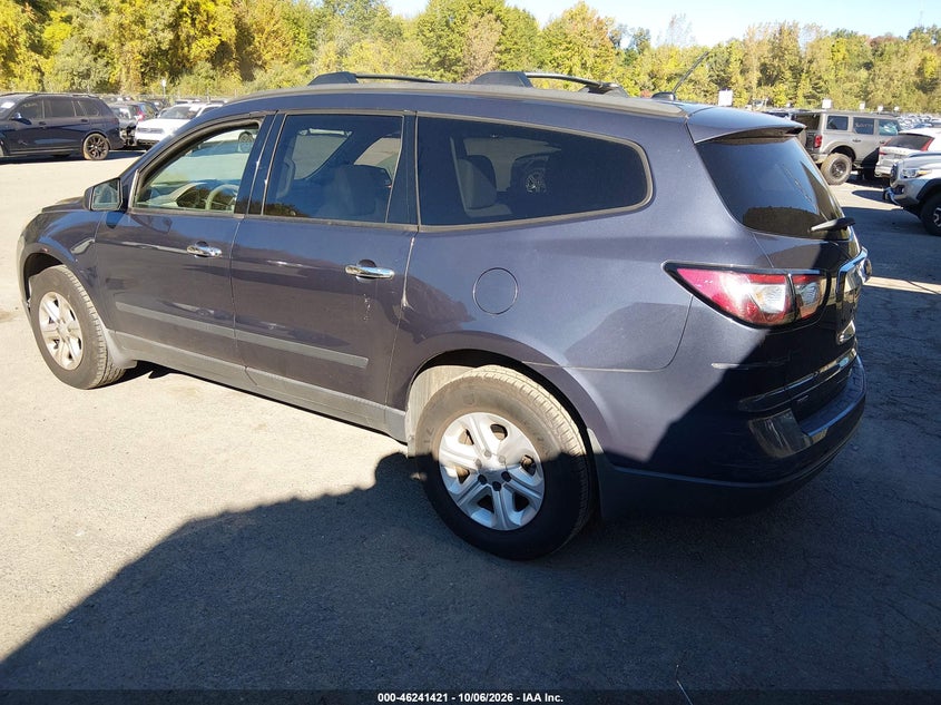 Vin: 1gnkvfkd9ej104847, lot: 46741415, chevrolet traverse ls 20143