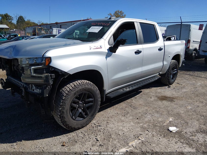 Vin: 3gcpyfed7mg127187, lot: 46741443, chevrolet silverado 1500 4wd  short bed lt trail boss 20212