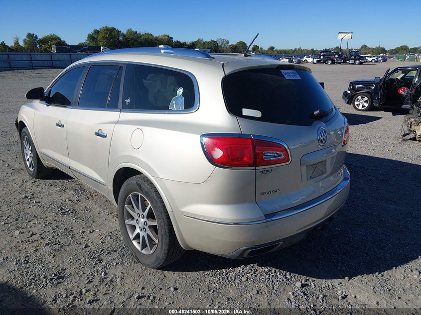 Vin: 5gakrbkd3fj229254, lot: 46741497, buick enclave leather 20153