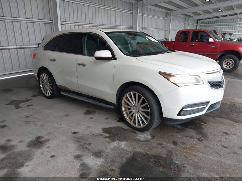 Vin: 5fryd3h47gb019574, lot: 46741518, acura mdx technology   acurawatch plus packages/technology package 20161