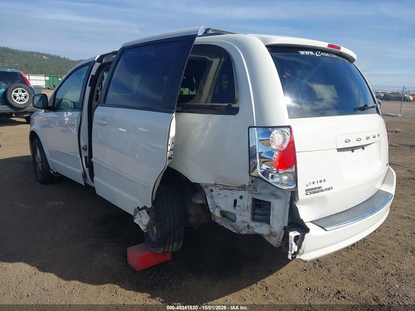 Vin: 2c4rdgcg2cr395208, lot: 46741524, dodge grand caravan sxt 20123